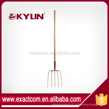 Nova Condição China Long Handle Spading Garfo de Jardinagem Usado